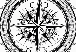 Compass rose, doctor, medical tattoo idea