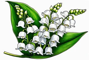 lily of the valley, fox glove tattoo idea