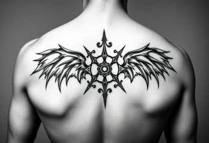 haunting symbol for bipolar disorder tattoo idea