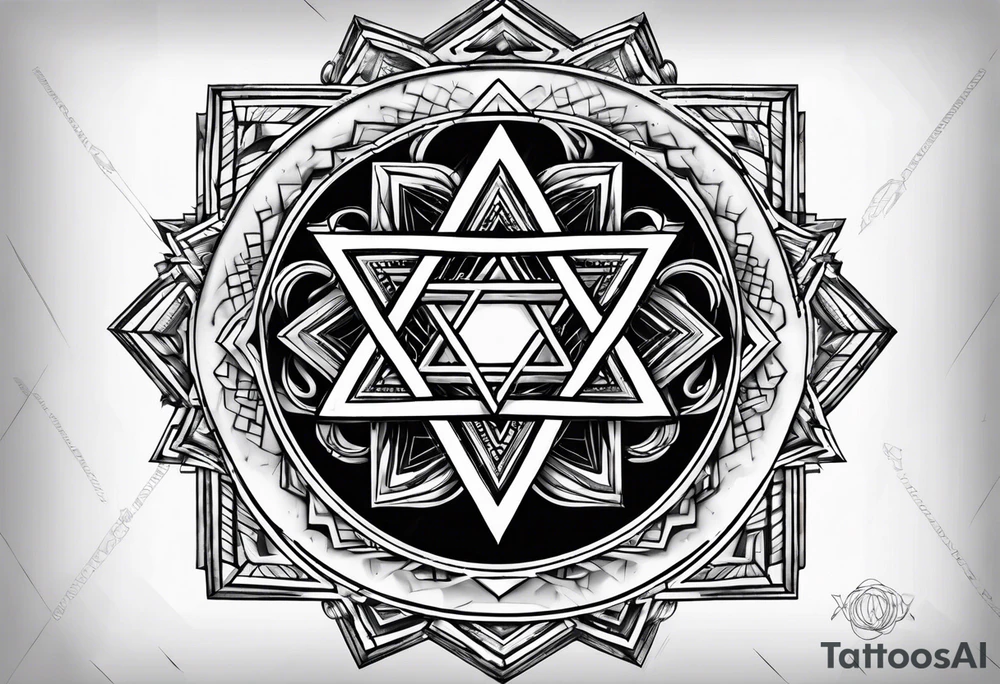 star of David tattoo idea