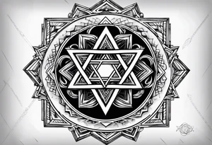 star of David tattoo idea
