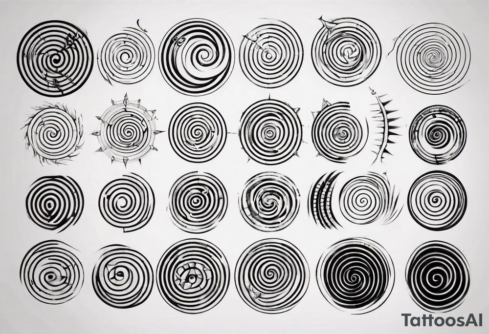 Fibonacci spiral tattoo idea