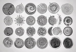 Fibonacci spiral tattoo idea
