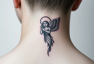 Russian orthodox angel tattoo idea