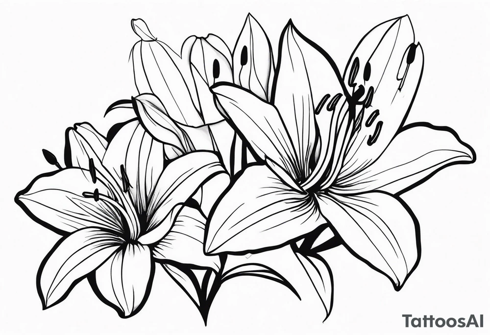 lillies tattoo idea