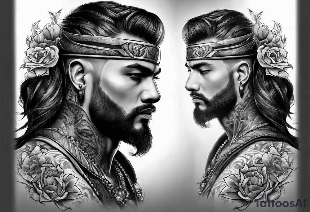 Father protector tattoo idea