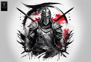 Defiant warrior tattoo idea