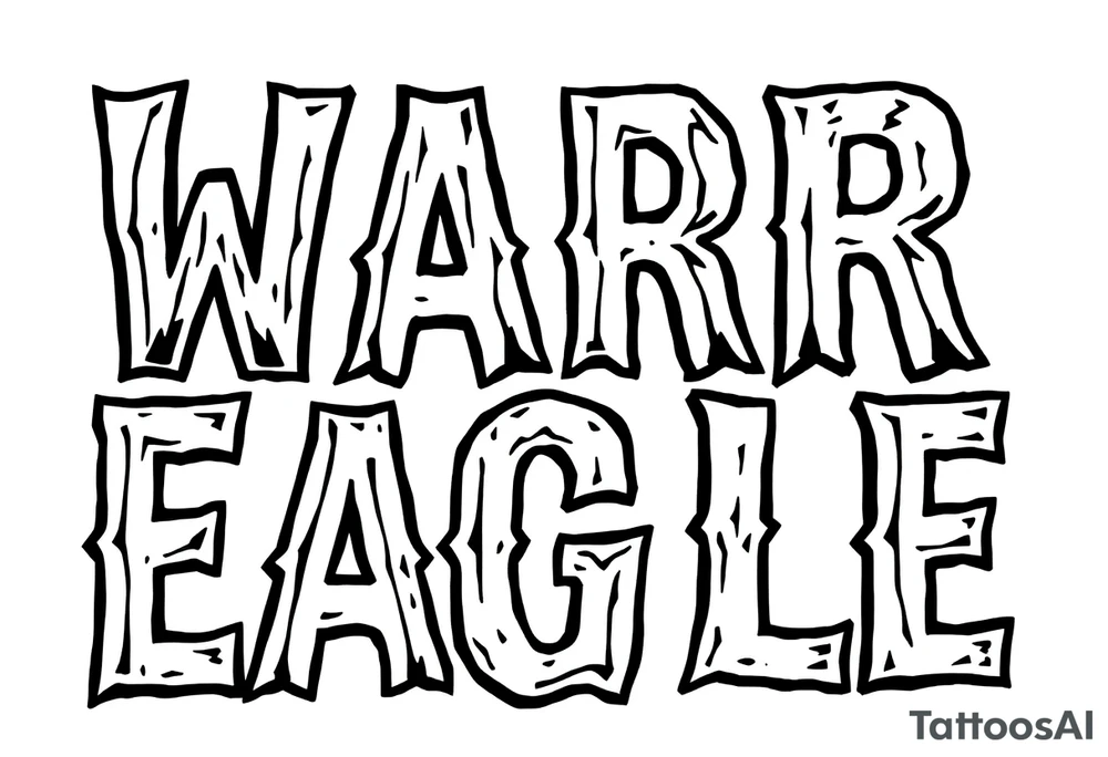WAR EAGLE tattoo idea