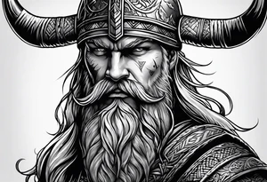 Vikings in the drakar. tattoo idea