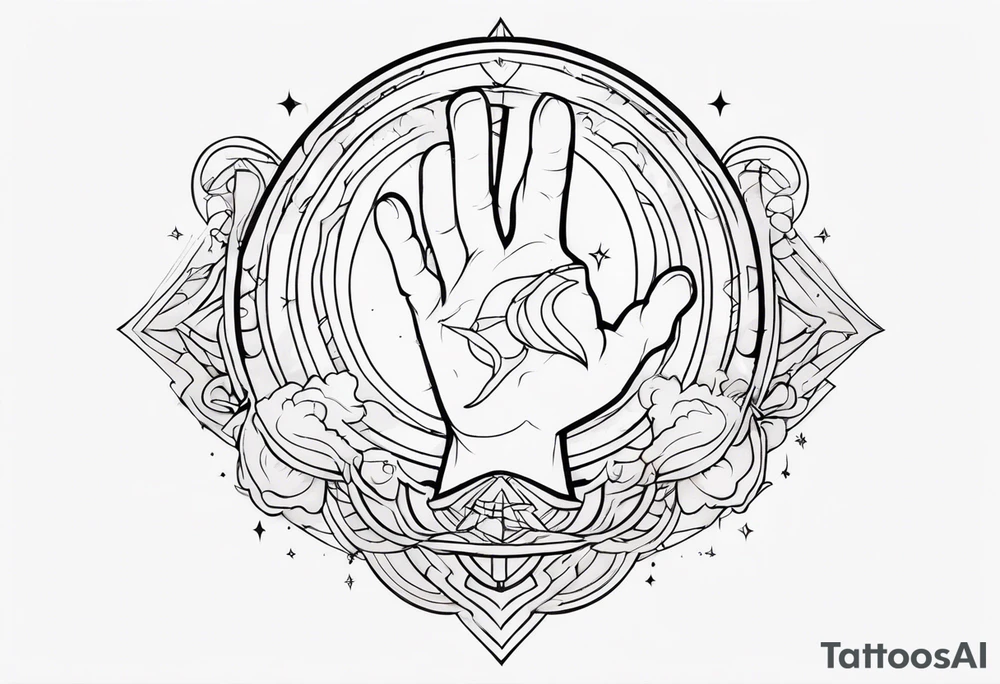 Hand of god tattoo idea