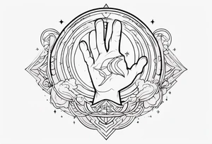 Hand of god tattoo idea