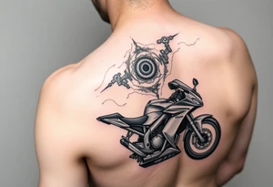 Honda cbr600rr flying thru gods eye nebula tattoo idea