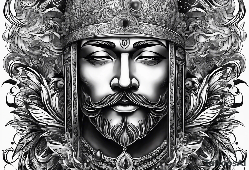 Men's tattoo. "God is inside me" tattoo idea