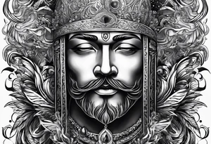 Men's tattoo. "God is inside me" tattoo idea