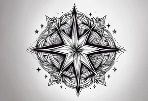 Stars dust tattoo idea