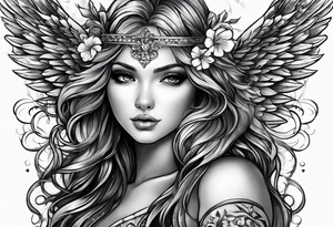 An angel that will always be in my heart tattoo idea