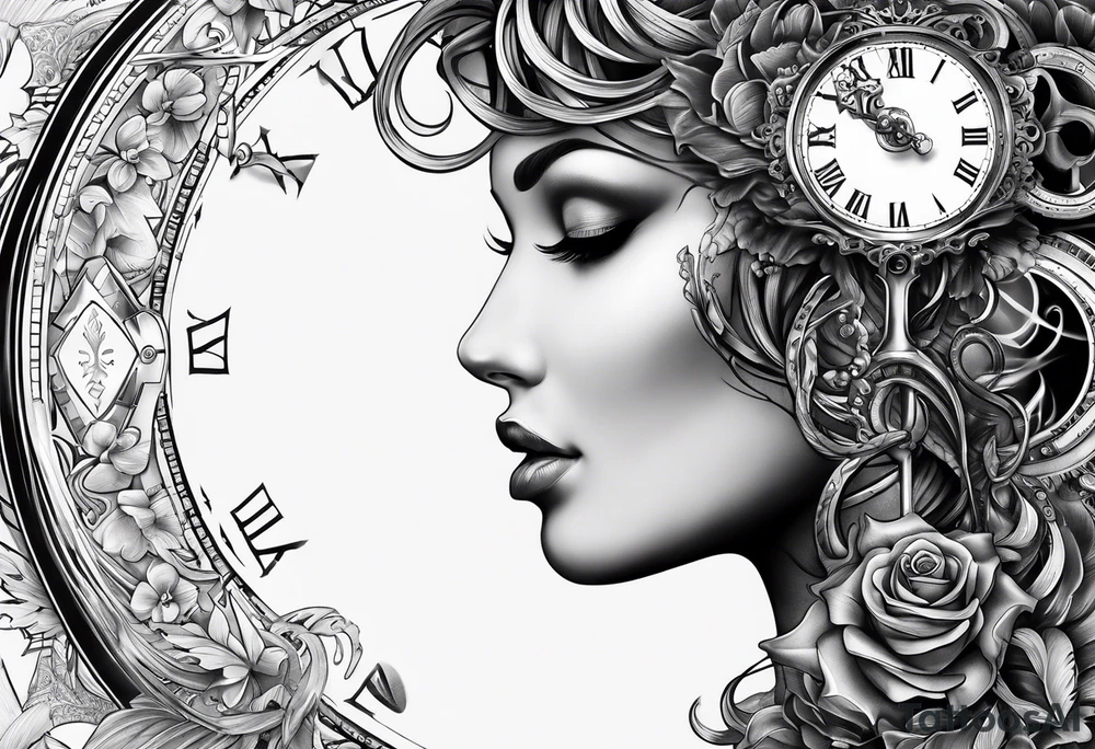 Time is lost tattoo idea
