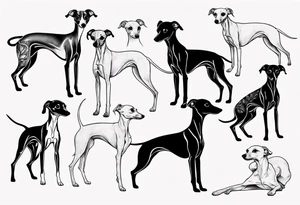 Italian greyhound tattoo idea