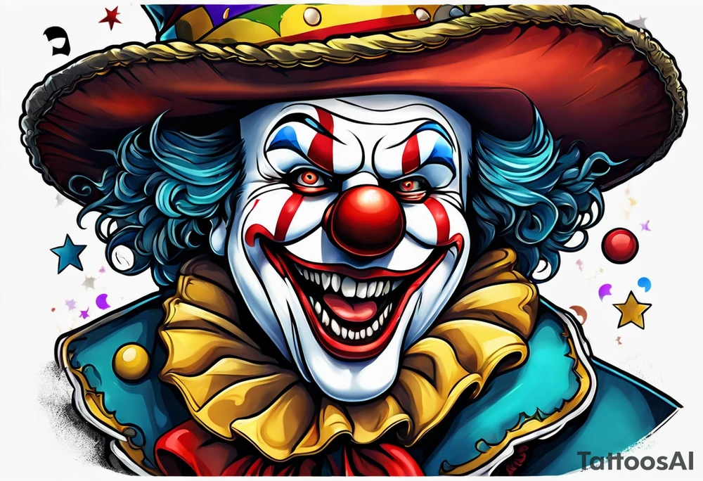 clown tattoo idea