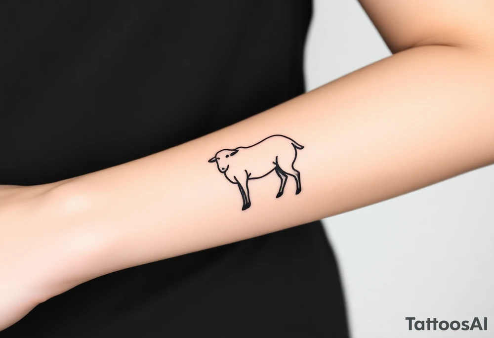 Black sheep tattoo idea