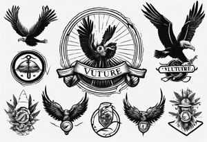 vulture
classic tattoo style tattoo idea