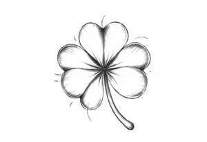 Irish clover tattoo idea