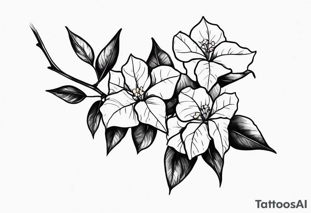 Bougainvillea tattoo idea