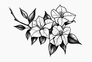 Bougainvillea tattoo idea