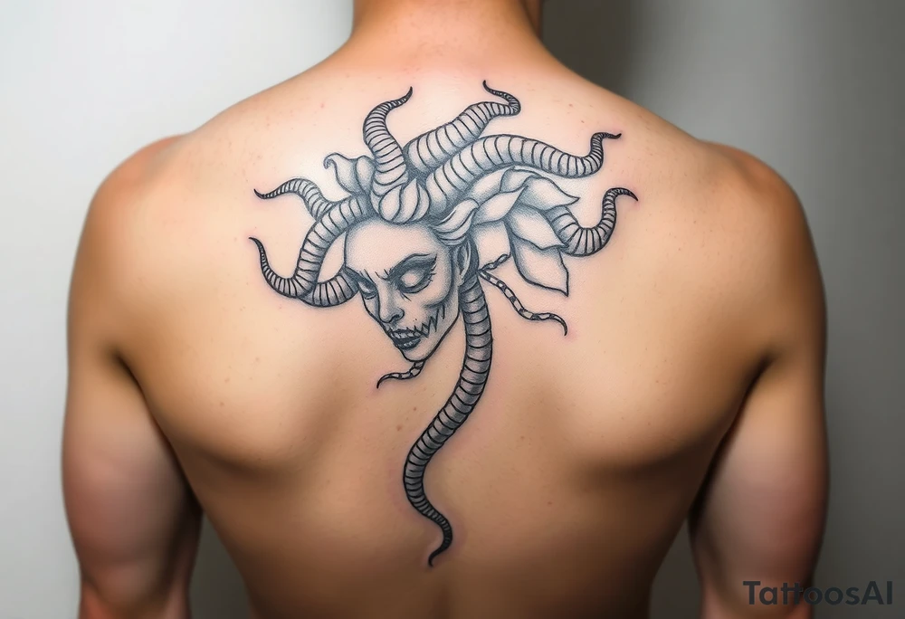 powerful medusa for women. Simple but intricate. tattoo idea