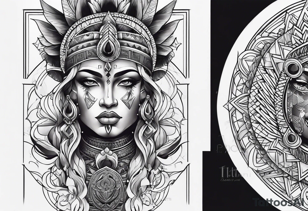 Black god tattoo idea