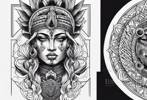 Black god tattoo idea