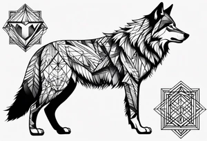 a wolf tattoo idea