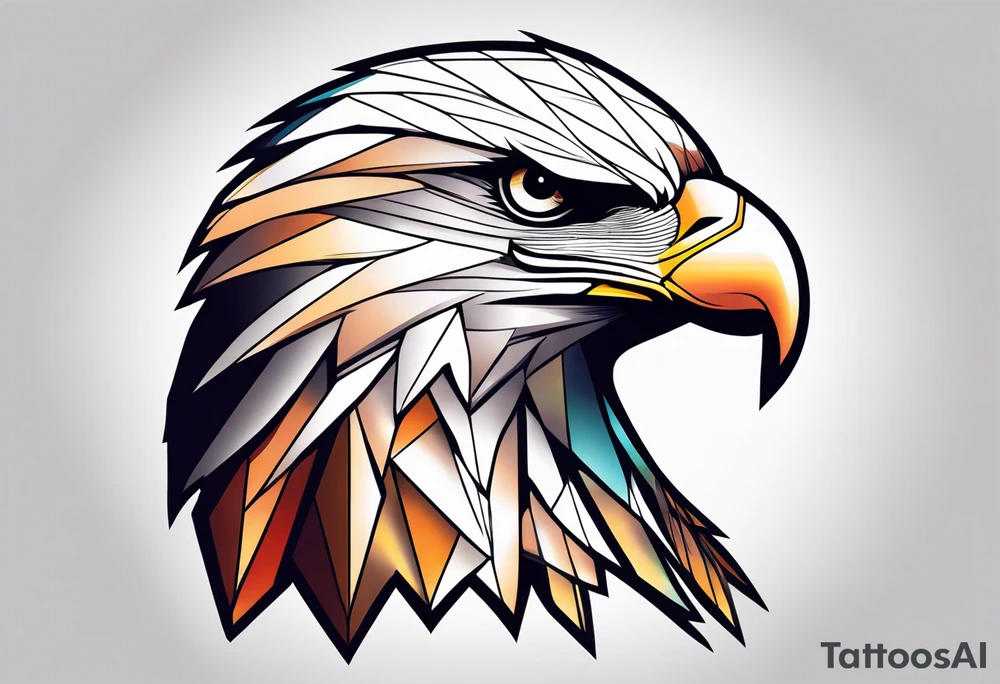 eagle, geometric, subtle, men, forearm tattoo, tattoo idea