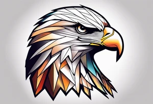 eagle, geometric, subtle, men, forearm tattoo, tattoo idea