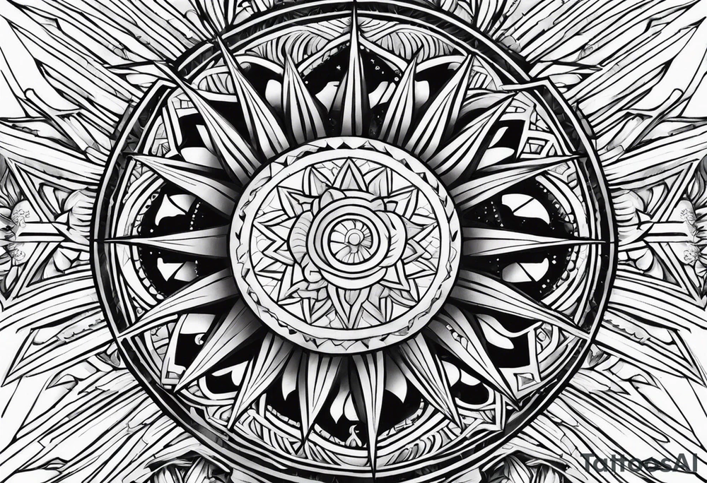 Filipino Sun tattoo idea