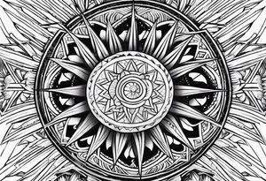 Filipino Sun tattoo idea