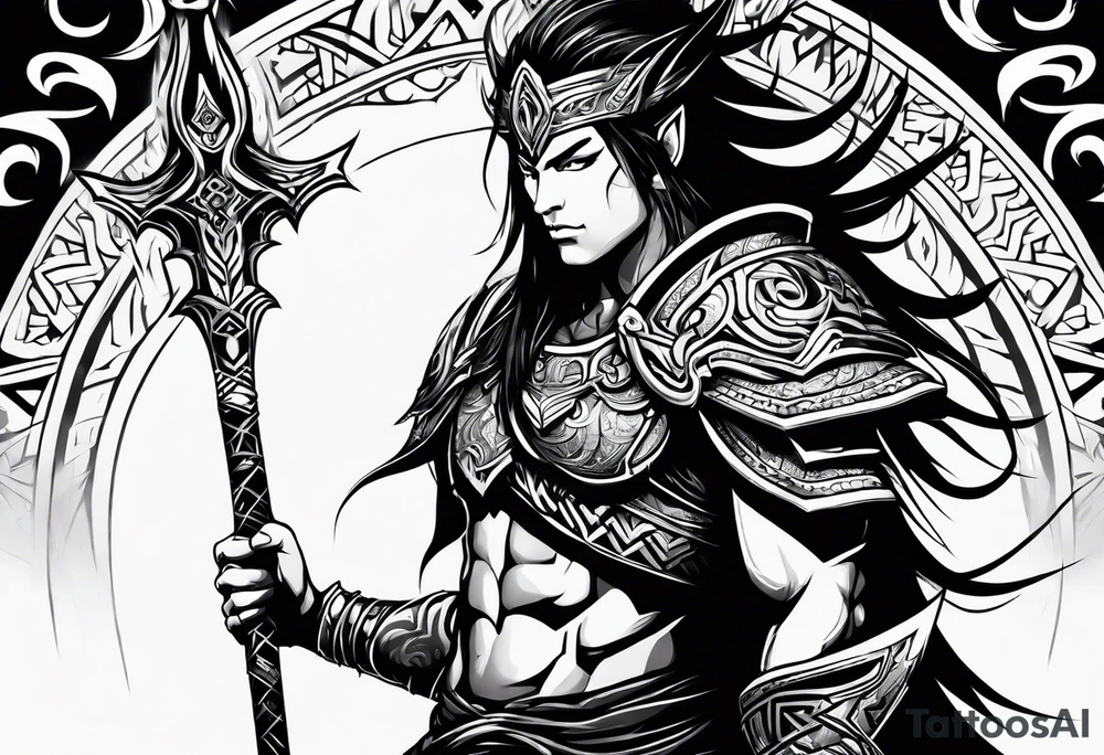 Warrior of Darkness tattoo idea