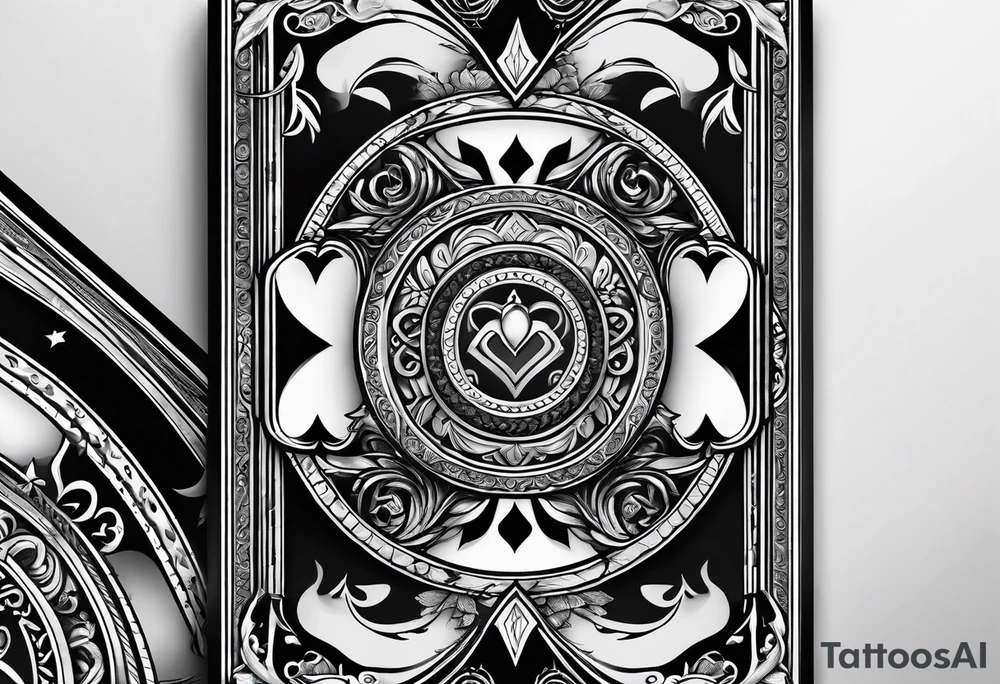 Jack of hearts card tattoo idea