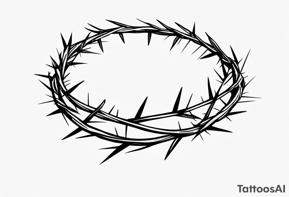 Crown of thorns tattoo idea