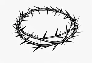 Crown of thorns tattoo idea