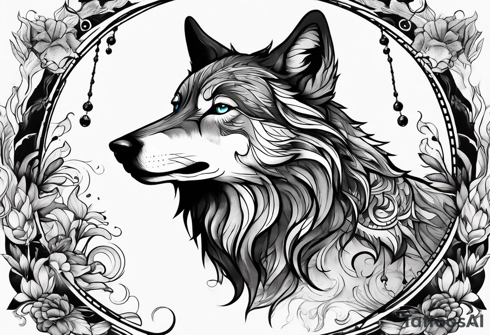 Limbo wolf for a male tattoo tattoo idea