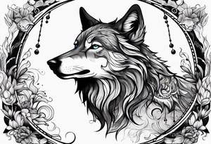 Limbo wolf for a male tattoo tattoo idea