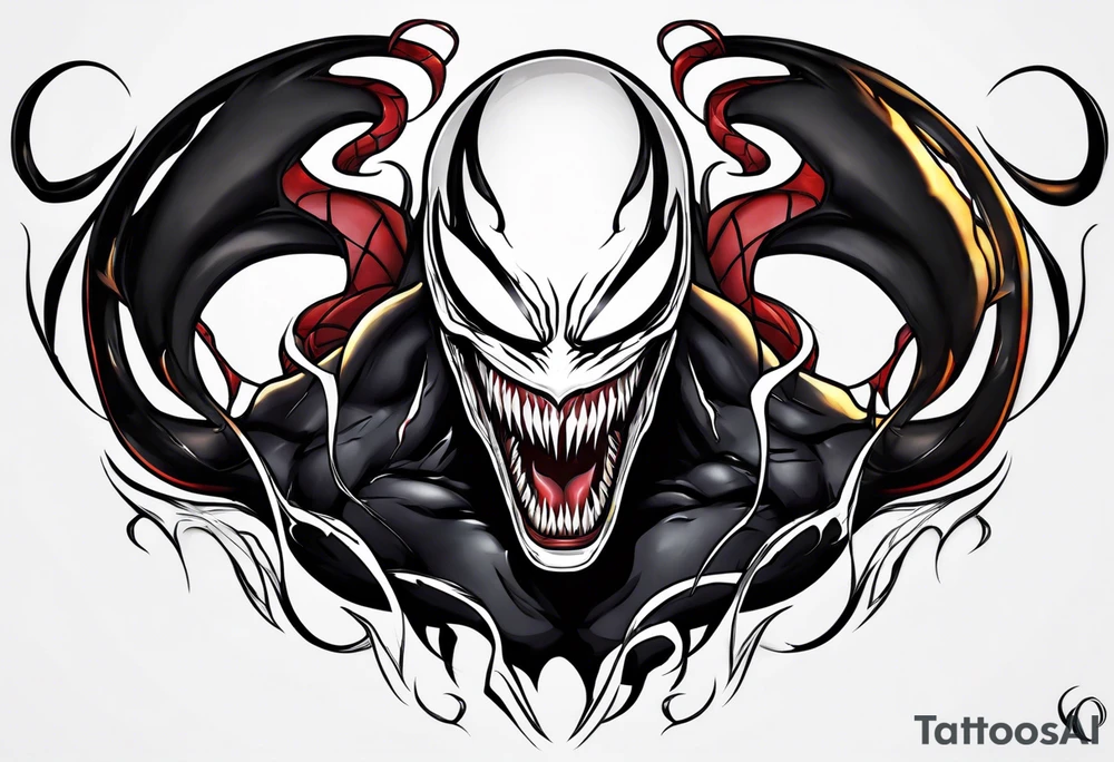 venom symbiote tattoo idea