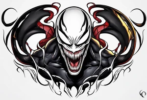 venom symbiote tattoo idea