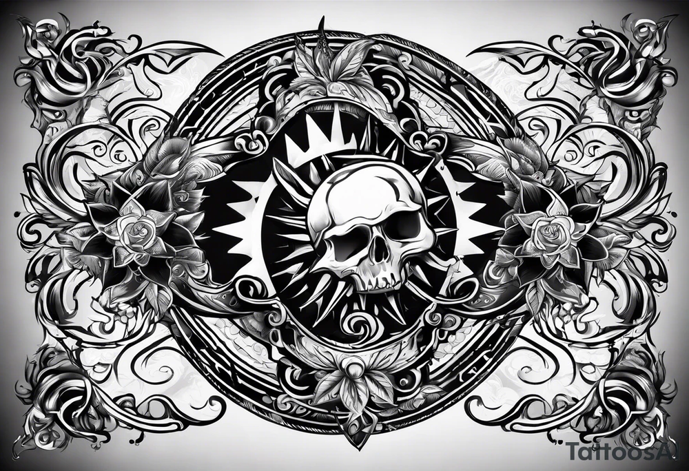 sun card games tattoo idea
