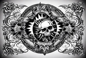 sun card games tattoo idea