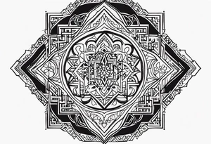 Quote in arabic calligraphy tattoo idea