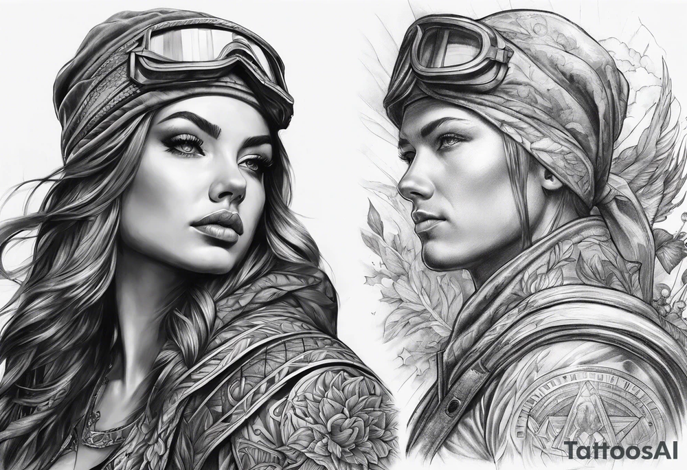 Battlefield of light and dark tattoo idea