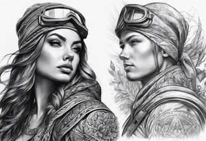 Battlefield of light and dark tattoo idea