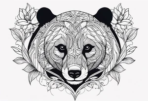 Two Pandas in Love tattoo idea